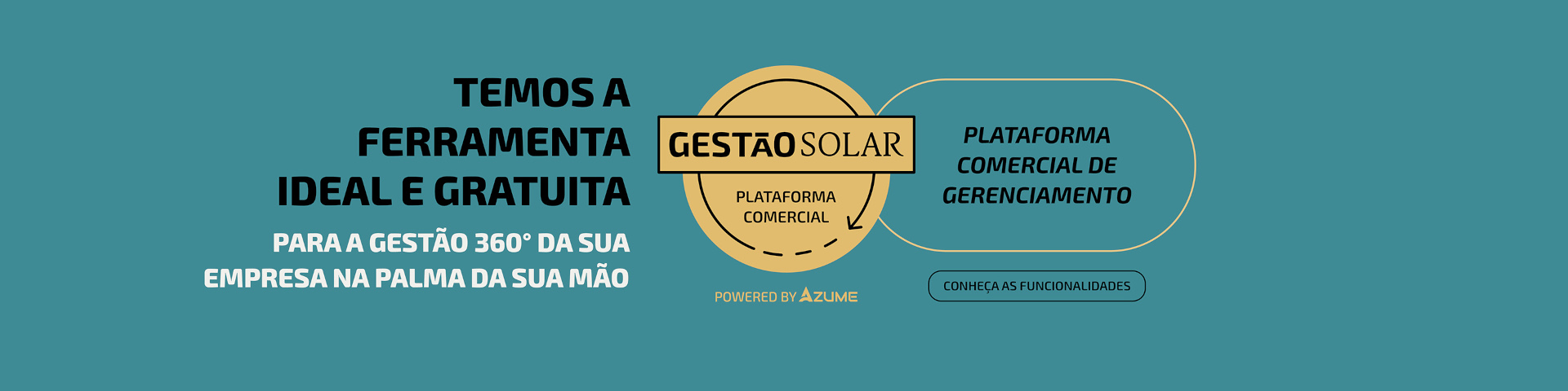 Gestão Solar Plataforma Comercial Powered by Azume