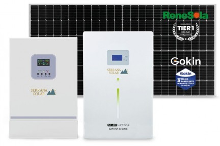 Kit Fotovoltaico Off Grid Híbrido