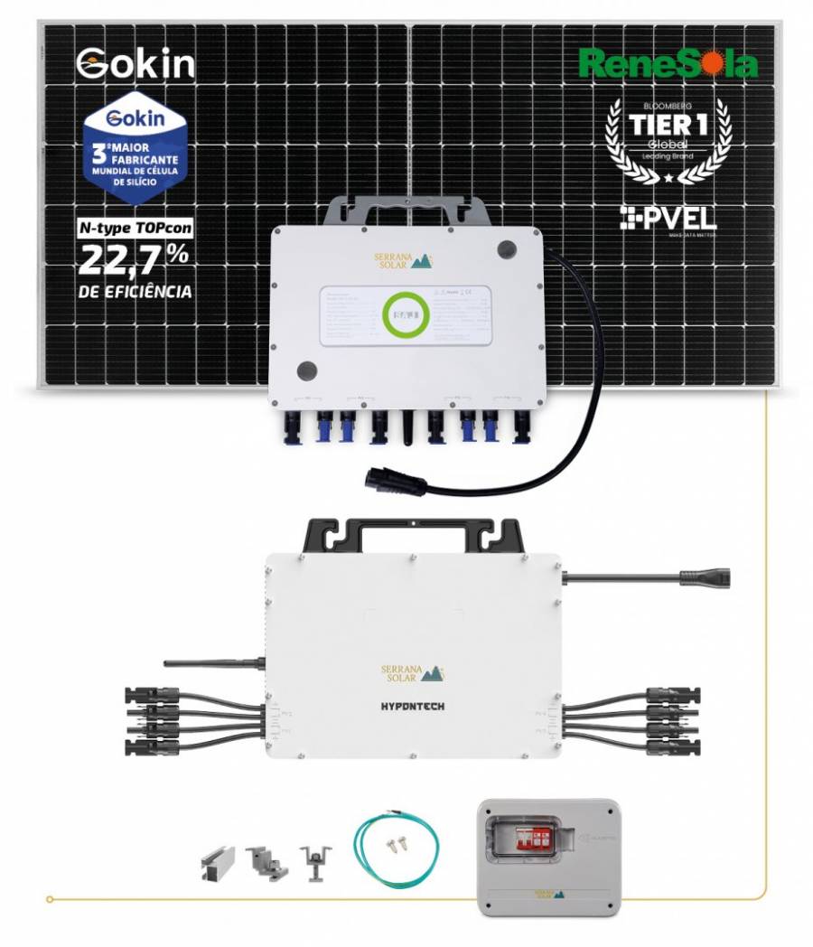 Painel Solar Half Cell Mono Cristalino Perc - Serrana Solar