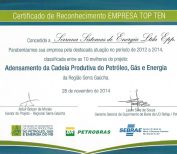 TOP 10 Sebrae - 2014