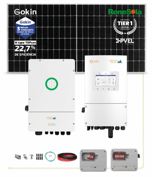 Gerador Fotovoltaico On Grid Híbrido